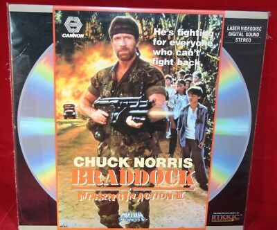 Laserdisc {n} * Braddock Missing In Action III * Chuck Norris Aki Aleong