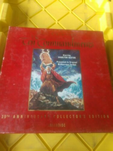 The ten commandments 35th anniversary collector edition box set      laserdisc