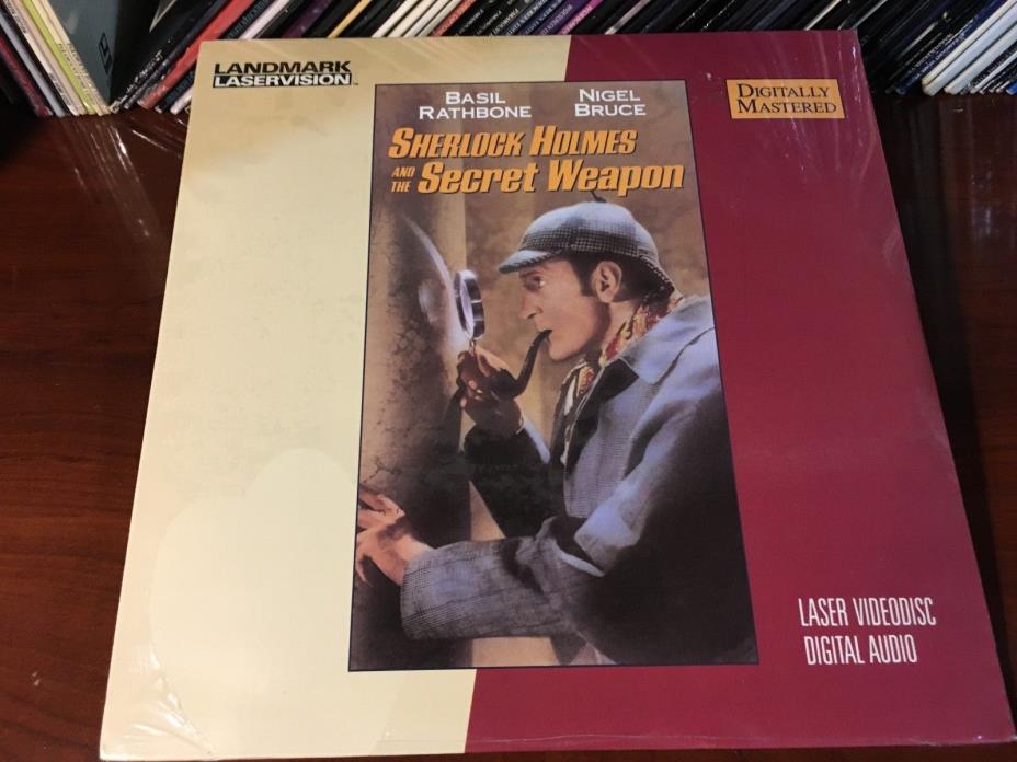 Laserdisc SHERLOCK HOLMES AND THE SECRET WEAPON 1941 New Sealed Unopened LD Lot2