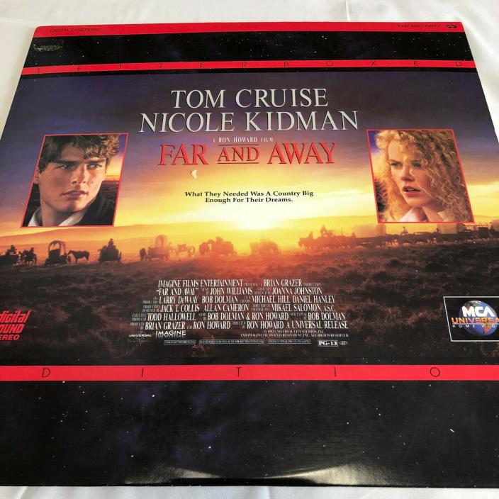 Far and Away LASERDISC - LETTERBOXED EDITION - Tom Cruise & Nicole Kidman