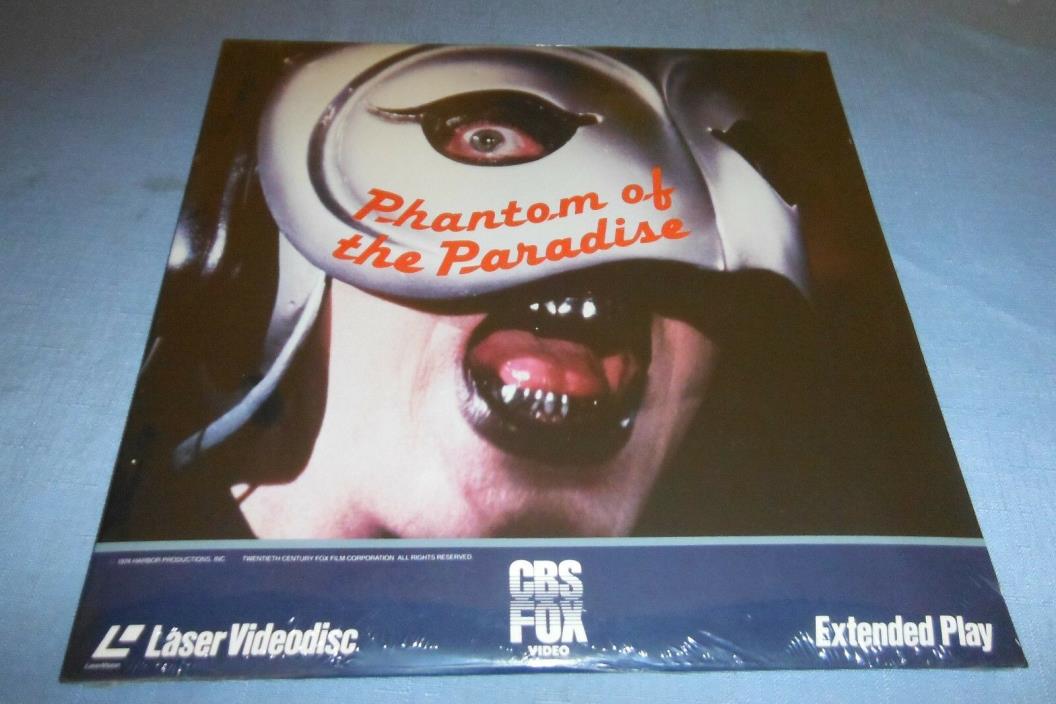 Phantom of the Paradise *SEALED* Laserdisc Rock Horror Brian DePalma