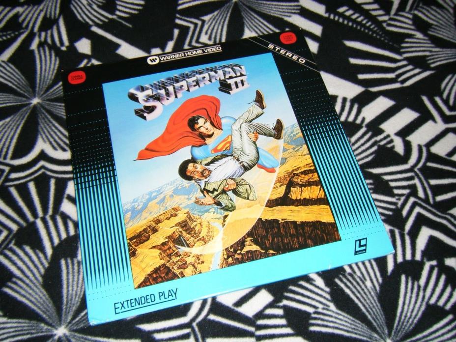 Superman III Part 3 Laserdisc Movie Christopher Reeve Richard Pryor