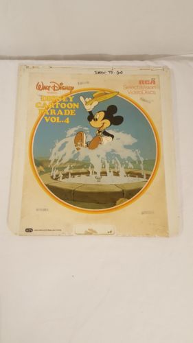 Disney Cartoon Parade Vol. 4 Walt Disney Movie Vintage CED VIDEO DISC Lazer disc