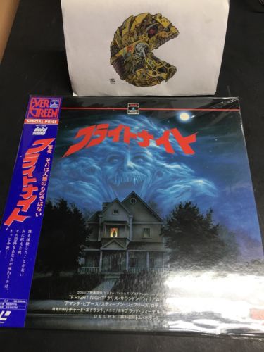 FRIGHT NIGHT 1985 PILF-1068 w/OBI Japanese Laserdisk Horror w/Tracking No.