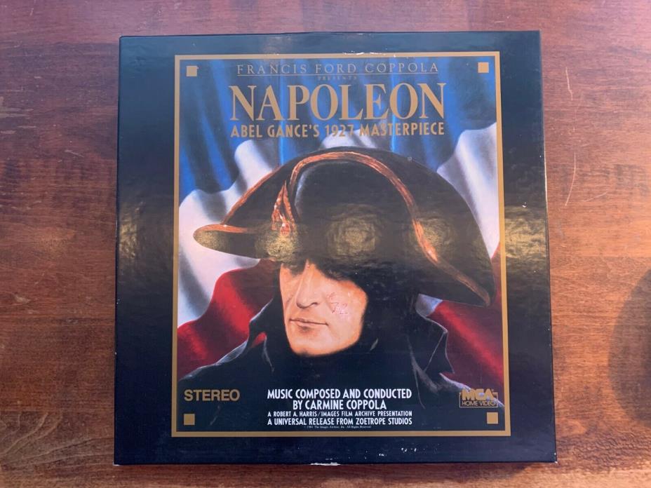 Napoleon Laserdisc Box Set Abel Gance Francis Ford Coppola. No DVD!