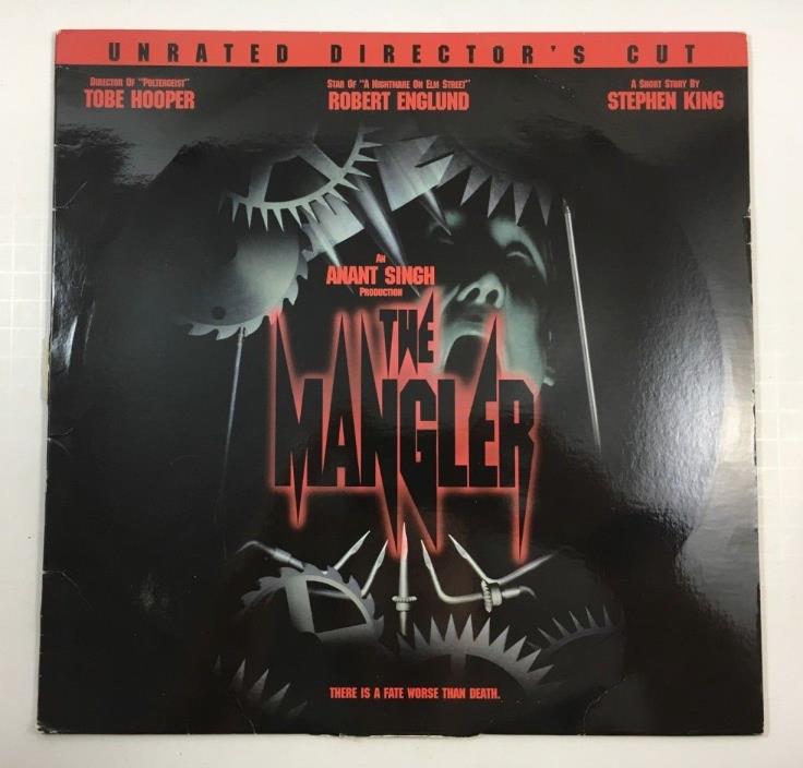 The Mangler UNRATED Director's Cut Laserdisc Stephen King