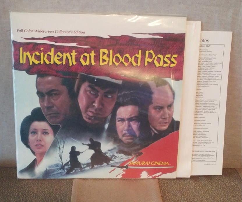 Incident At Blood Pass Mifuni Yojimbo Super RARE Uncut Widescreen Laserdisc