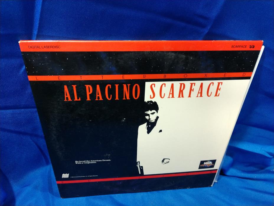 Scarface Laserdisc 1983 Film Movie MCA Universal Al Pacino Brian De Palma Oliver