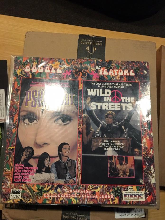 Psych Out + Wild In the Streets Laserdisc LD Like New Cut Out