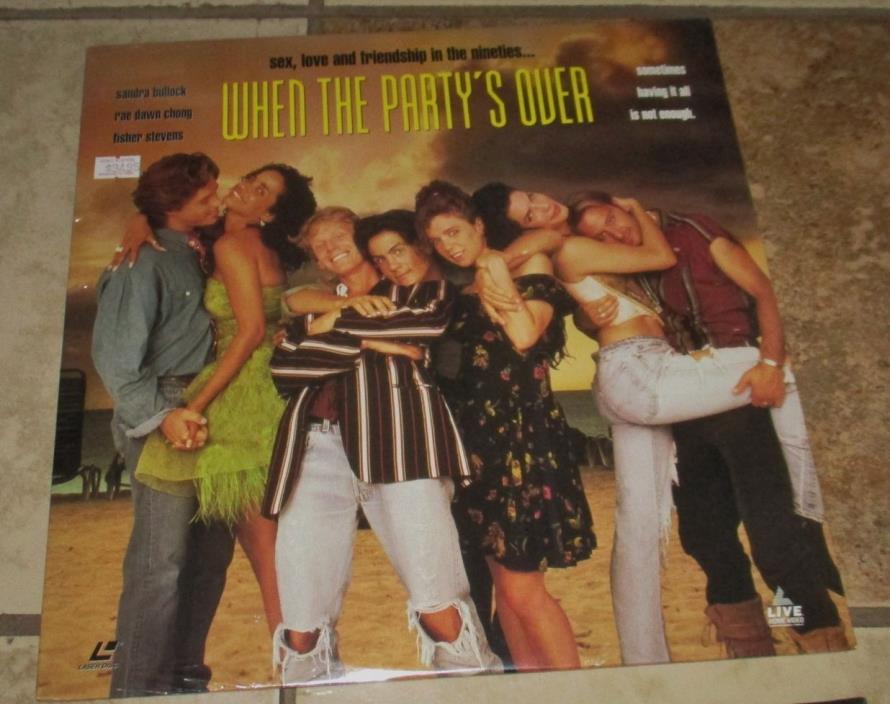 WHEN THE PARTY'S OVER Laserdisc SEALED Video Laser Disc