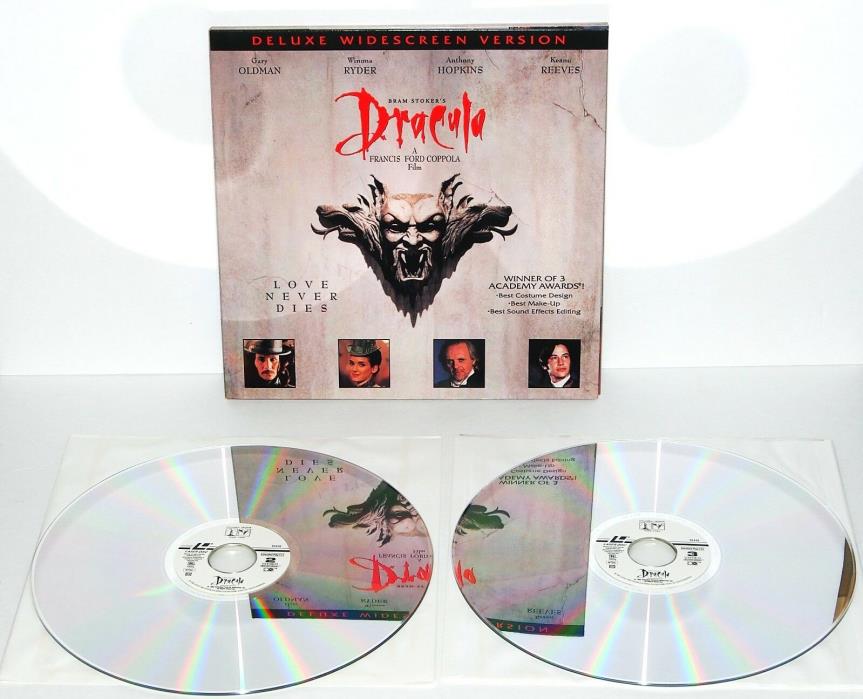 MINT DISCS - Bram Stroker's DRACULA Laserdisc Movie - 2 Disc Set - Widescreen