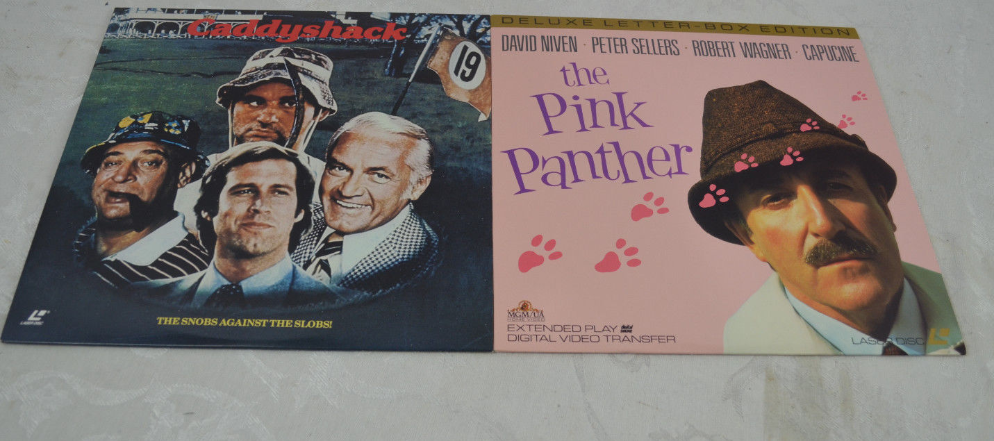 The Pink Panther & caddyshack movies  Laserdisc  2 movies