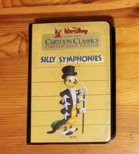 Silly Symphonies Beta Max Tape Walt Disney Cartoon Classics Gold Edition NOT VHS