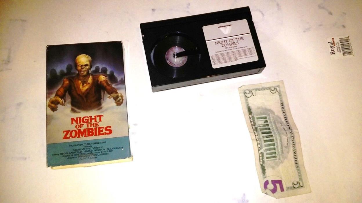 Night Of The Zombies Beta Betamax Vestron Video 1983 Vincent Dawn. RARE.