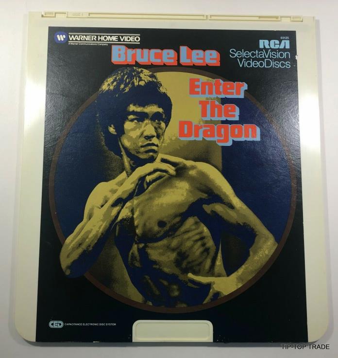 Rare Vintage RCA Bruce Lee Enter The Dragon Selectavision Videodiscs