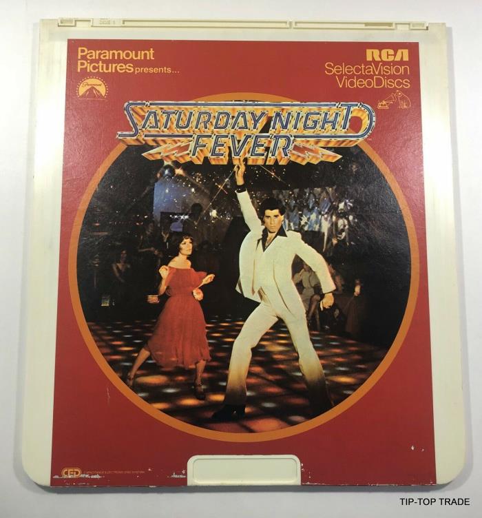 Rare Vintage RCA Saturday Night Fever Selectavision Videodiscs