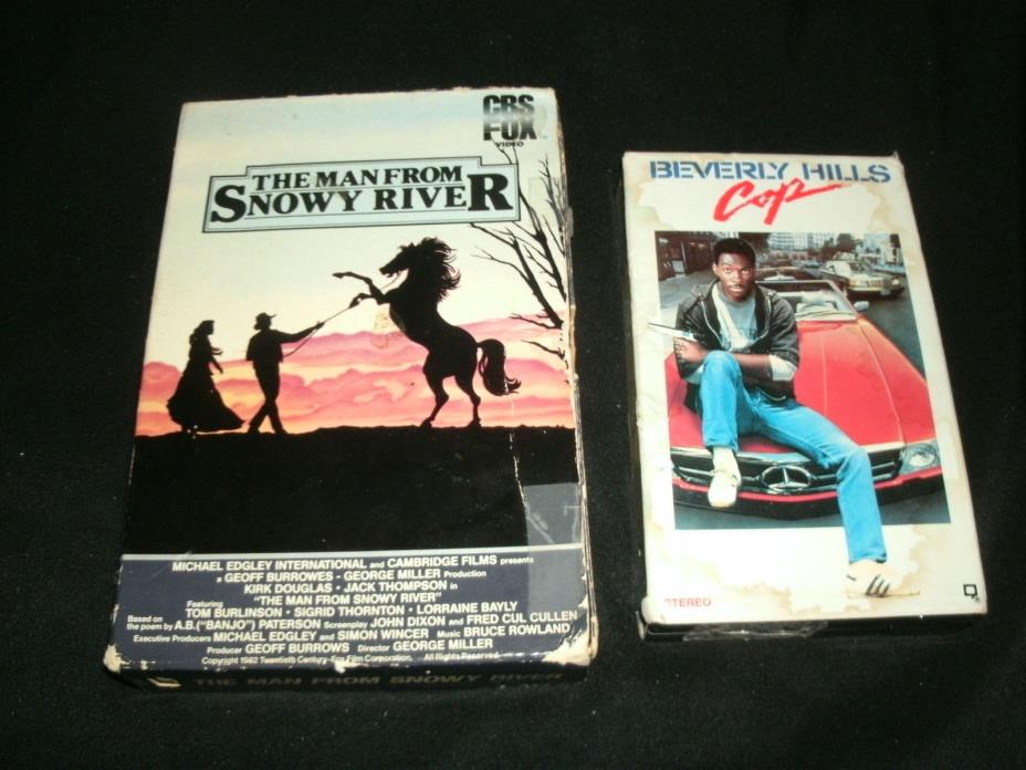 The Man From Snowy River & Beverly Hils Cop Betamax Lot