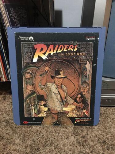 Vintage 1981 Raiders Of The Lost Ark RCA CED SelectaVision VideoDisc Tested