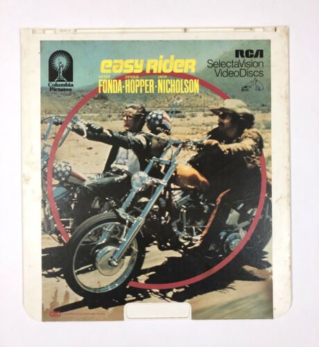 Vintage Easy Rider CED Videodisc Biker Movie Hopper Nicholson Fonda 1982 Classic