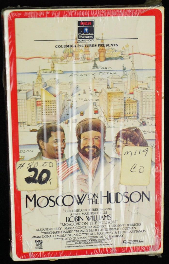 MOSCOW ON THE HUDSON MOVIE BETA TAPE BETAMAX ROBIN WILLIAMS