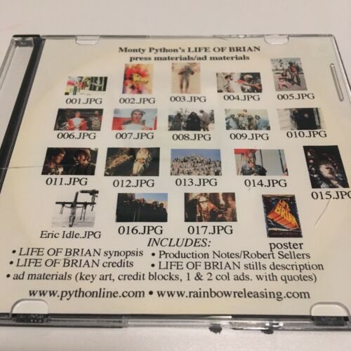 Monty Python’s LIFE OF BRIAN re-release EPK Digital Press Kit photos ad material