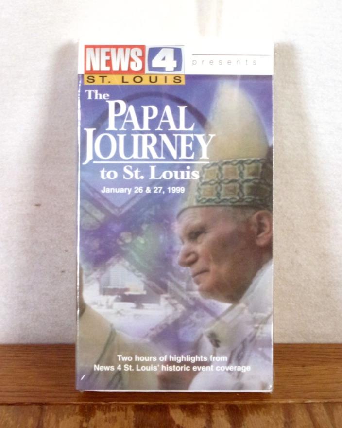 RARE St. Louis News Channel 4 The Papal Journey 1999 VHS Tape Pope Visit NEW