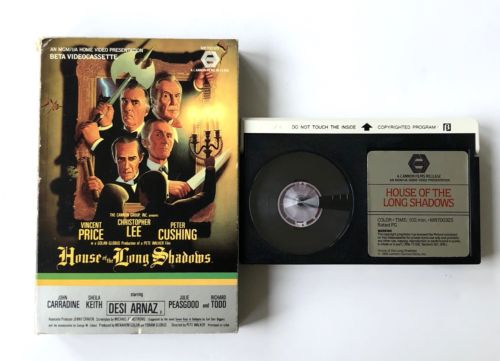 BETAMAX House Of The Long Shadows (BETA, 1983) Original Big Box Release