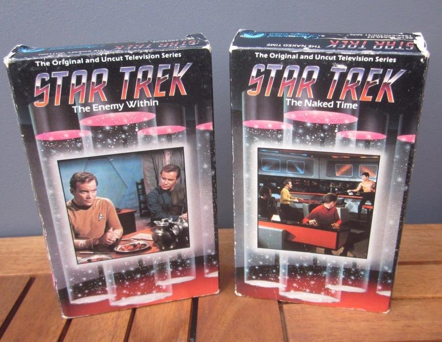 STAR TREK lot of 2 Beta tapes Naked Time & Enemy Within episodes 1966 sci-fi TV