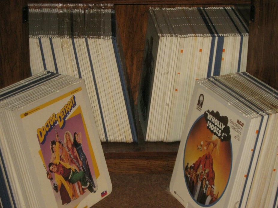CED lot of 10 RCA selectavision movie discs bundle