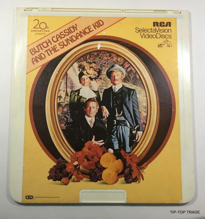 Rare Vintage RCA Butch Cassidy and the Sundance Kid Selectavision Videodiscs