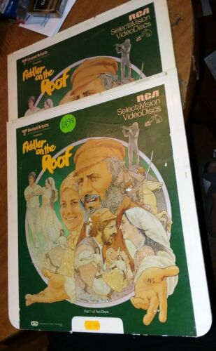 FIDDLER ON THE ROOF - RCA SELECTAVISION VIDEO DISC CED MOVIE (2 Disc set, 1981)