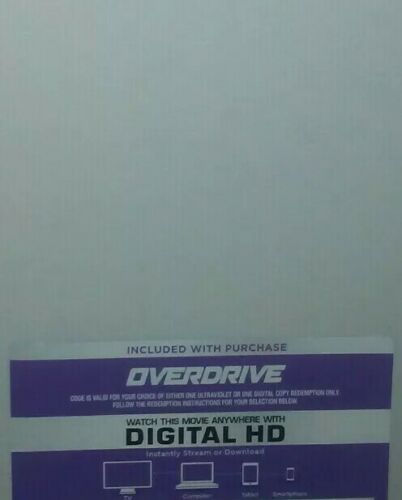Overdrive Digital HD Code Only.
