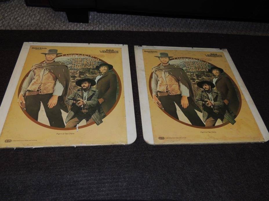 Clint Eastwood The Good The Bad and The Ugly RCA Video Discs Part 1 & 2