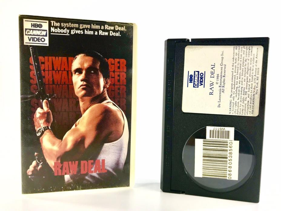 Vintage Betamax Movie “Raw Deal” Arnold Schwarzenegger