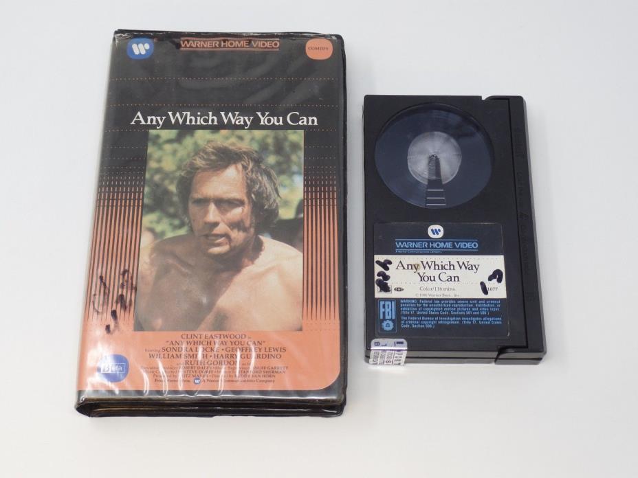 Any Wich Way You Can BETA TAPE BETAMAX Clint Eastwood Sondra Locke Vintage 1980