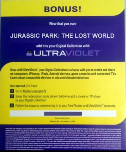 The Lost World Jurassic Park Digital HD