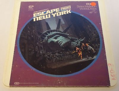 Vintage CED Video Disk Escape from New York