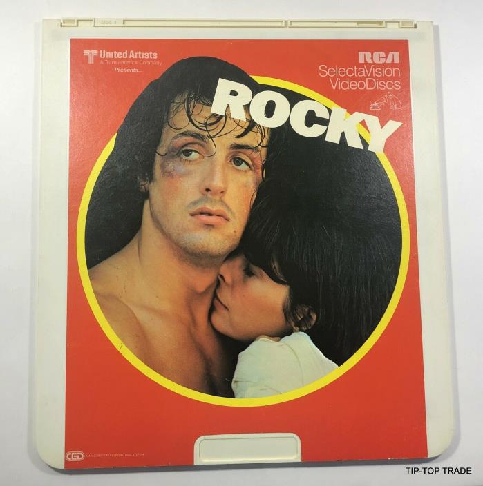 Rare Vintage RCA Rocky Selectavision Videodiscs