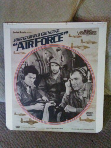 CED RCA VideoDisc Airforce Starring John Garfield (1943) Black/White Air Force