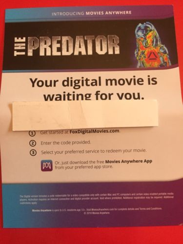 The Predator HD Digital Code