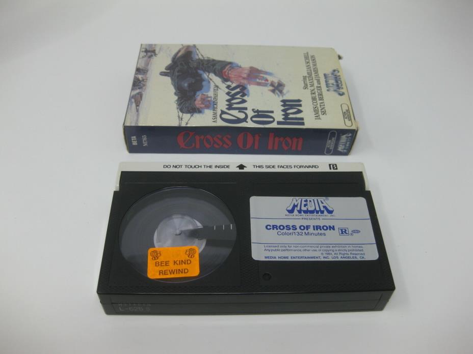 Cross Of Iron Betamax NOT VHS 1977 WWII War Drama Beta James Coburn Peckinpah