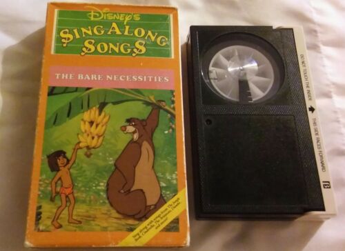 DISNEY'S SING ALONG SONGS THEBARE NECESSITIES BETAMAX TAPE