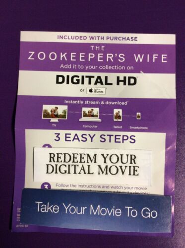 The Zookeeper's Wife HD Digital Code