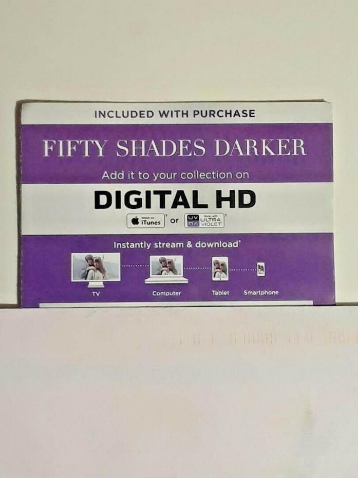 Fifty Shades Darker HD Digital Code Only