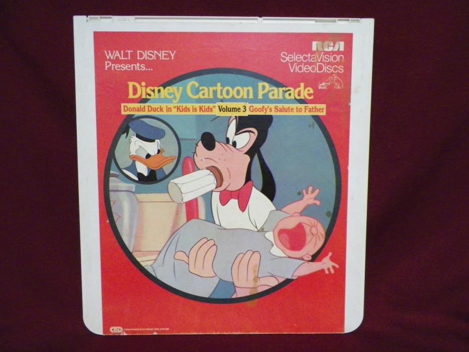 Walt Disney DISNEY CARTOON PARADE VOLUME 3 RCA SelectaVision VideoDisc