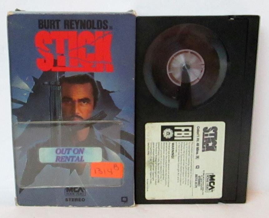 STICK BETA BETAMAX VIDEO CASSETTE TAPE, Burt Reynolds
