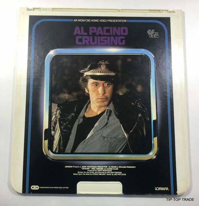 Rare Vintage RCA Al Pacino Cruising Selectavision Videodiscs