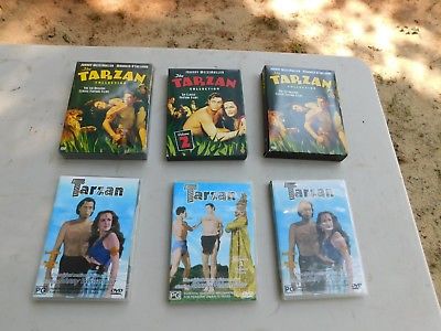 TARZAN MOVIE DVD LOT STARRING: JOHNNY WEISSMULLER & MAUREEN O'SULLIVAN