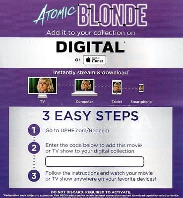 Atomic Blonde (2017 film) (Digital Ultraviolet Code ONLY)