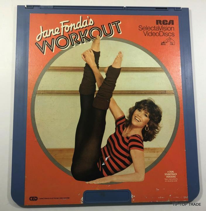 Rare Vintage RCA Jane Fonda's Workout Selectavision Videodiscs